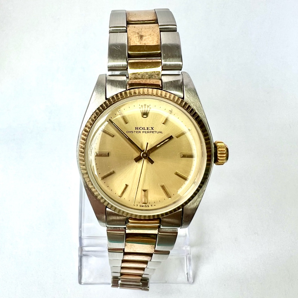 rolex oyster perpetual automatic 31mm 2 tone oyster bracelet watch
